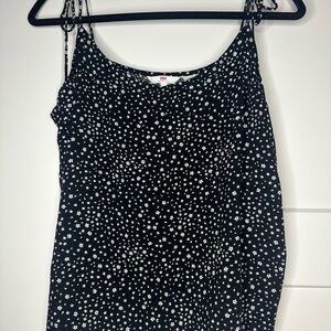 Levi’s Spaghetti Strap Black & White Floral Size XL Layer 4 Fall, Feminine, Cute